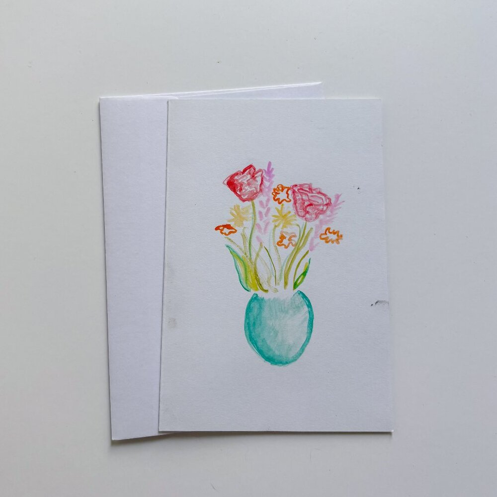 Floral Friendship Greeting Card
